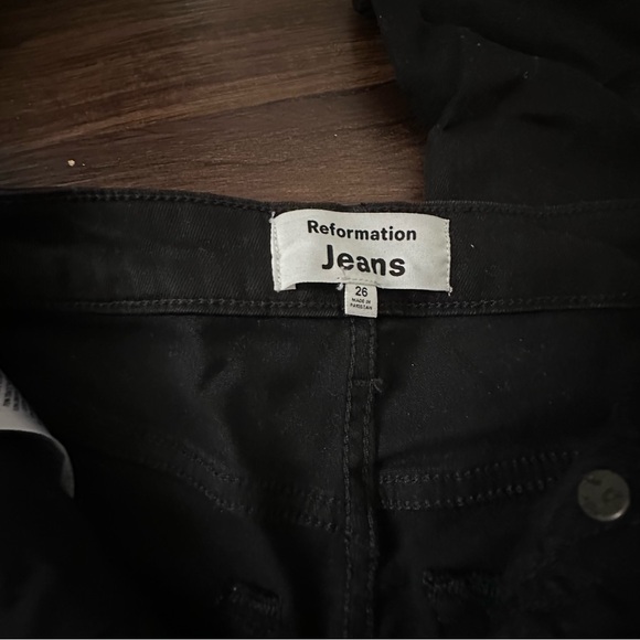NWT Reformation Wynn Jeans - Black - Picture 5 of 7